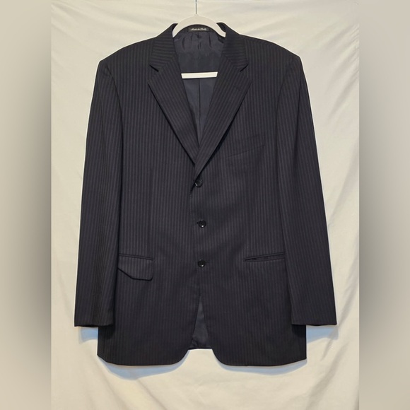 Pal Zileri Black Pinstripe Suit Timeless Elegance